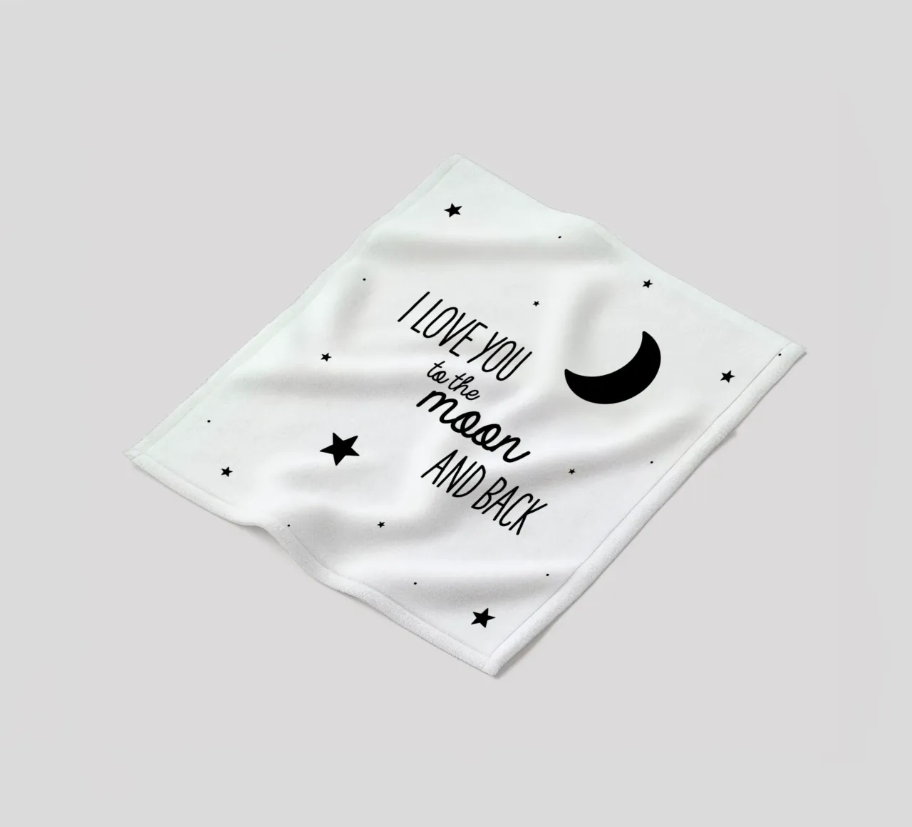 Moon fleece blanket by Evita Witzenhausen