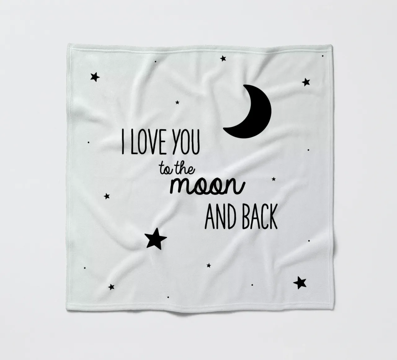 Moon fleece blanket by Evita Witzenhausen
