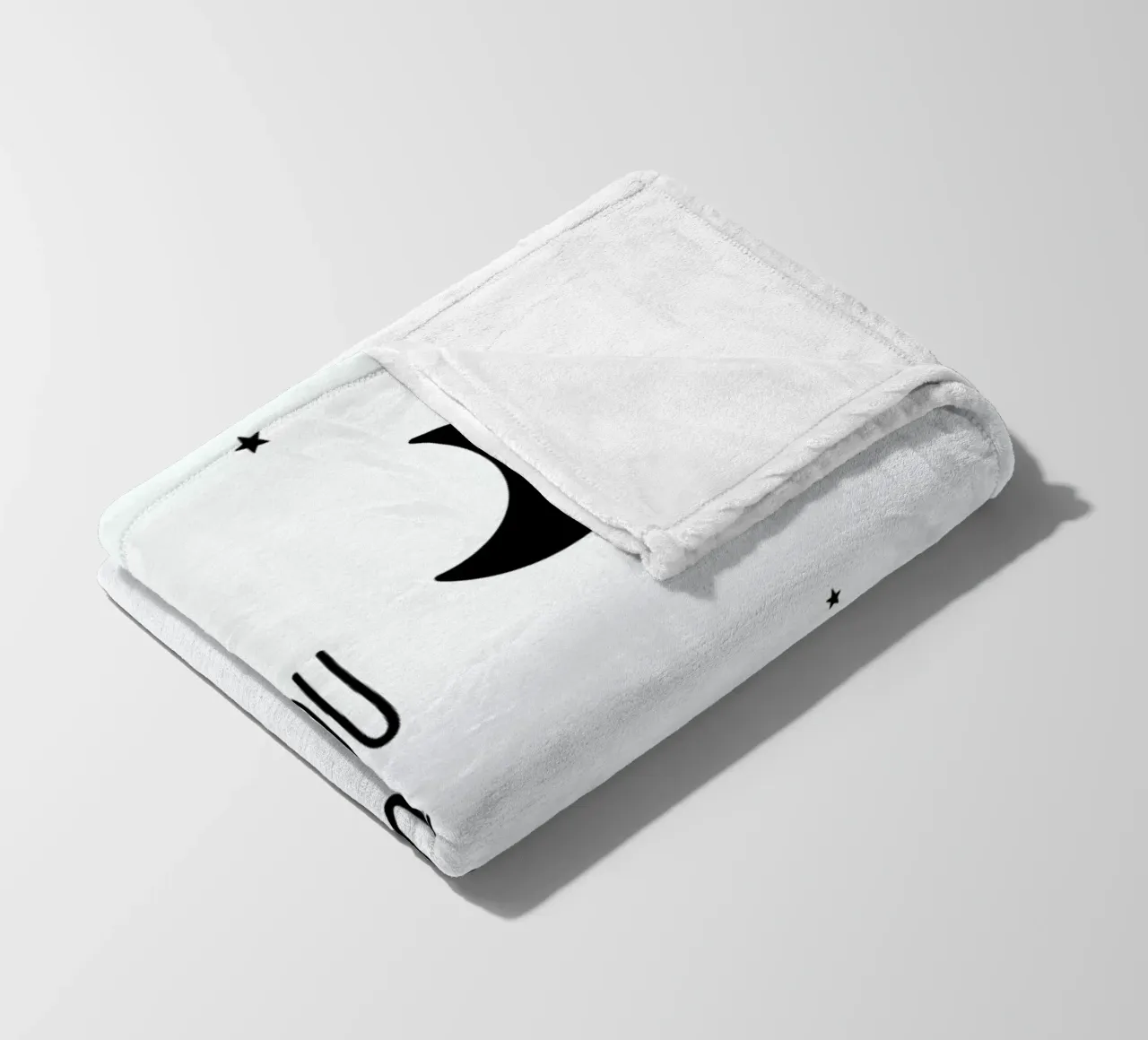 Moon fleece blanket by Evita Witzenhausen