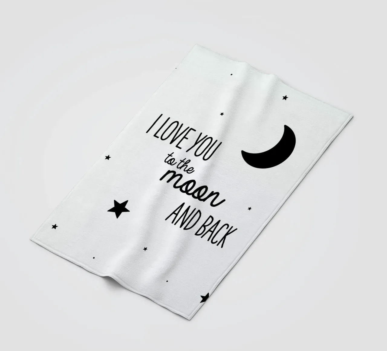 Moon fleece blanket by Evita Witzenhausen