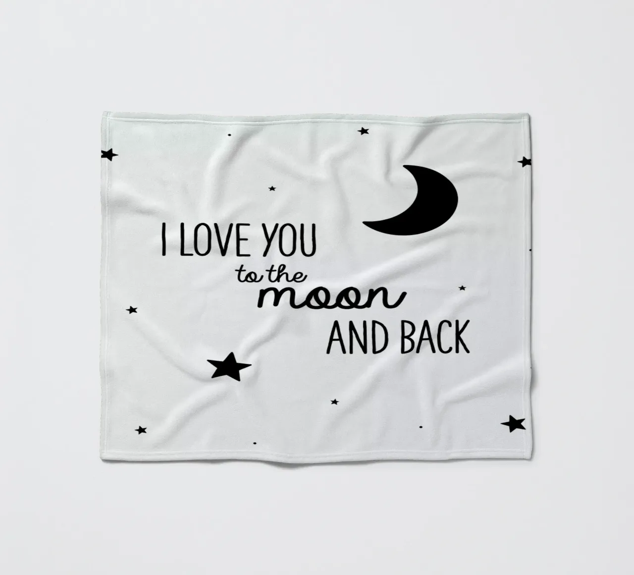 Moon fleece blanket by Evita Witzenhausen