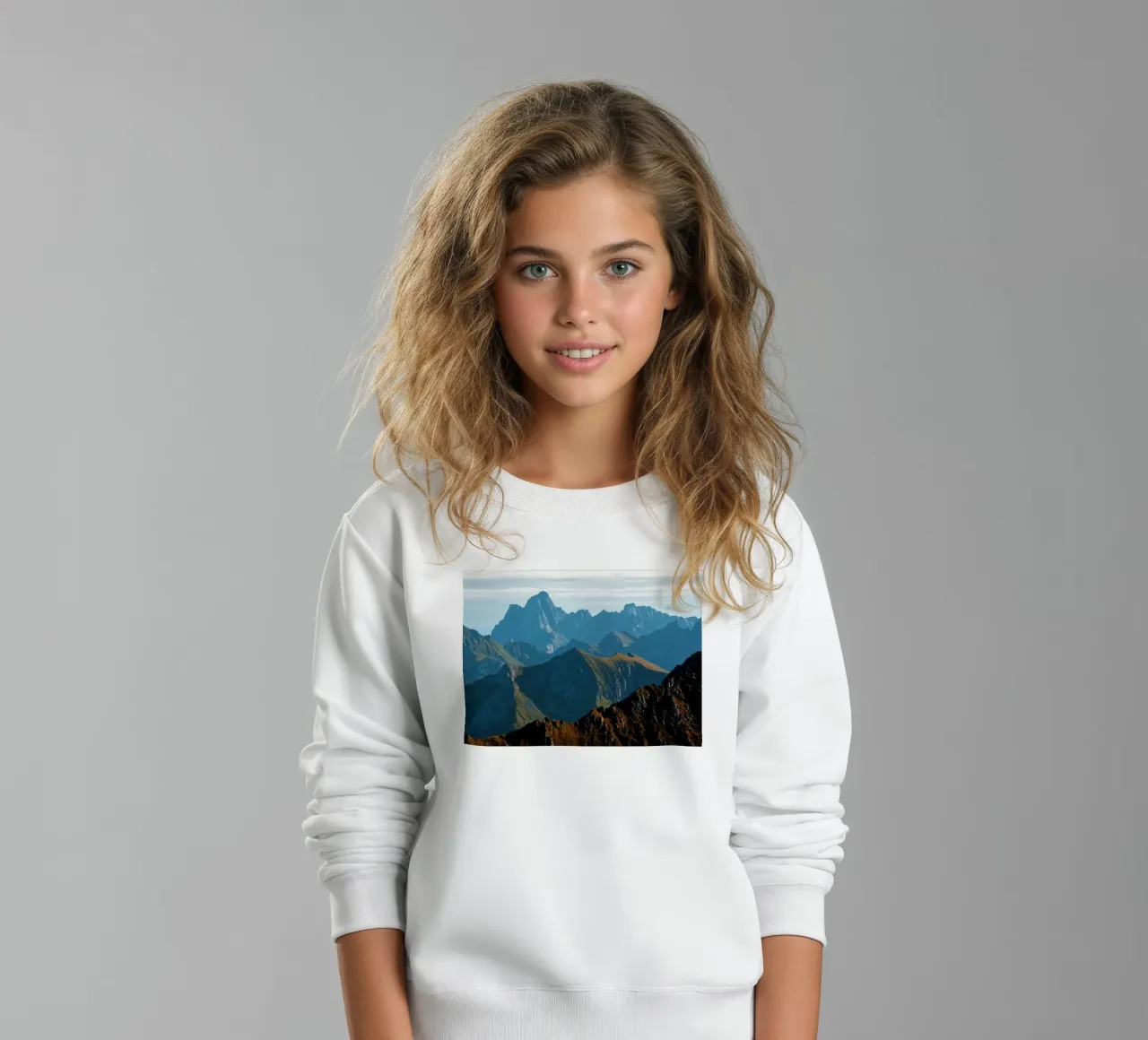 Mountain range felpa bambino da Fjöllart