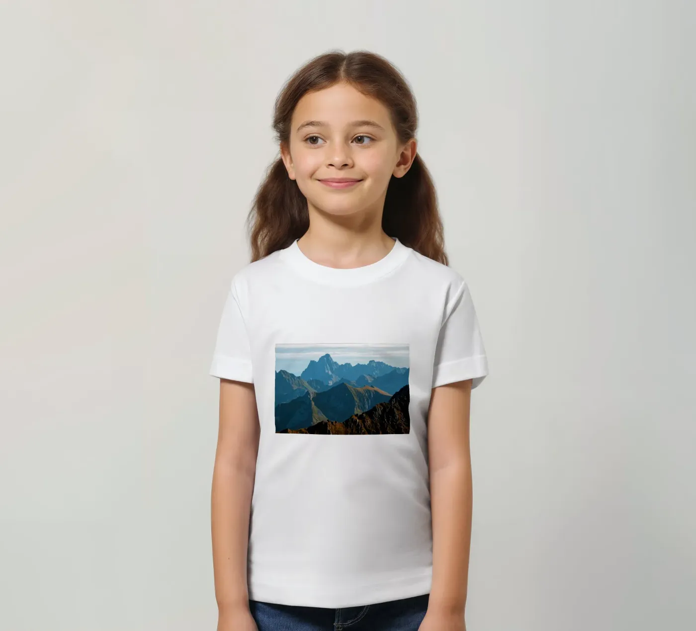 Mountain range kinder t-shirt van Fjöllart