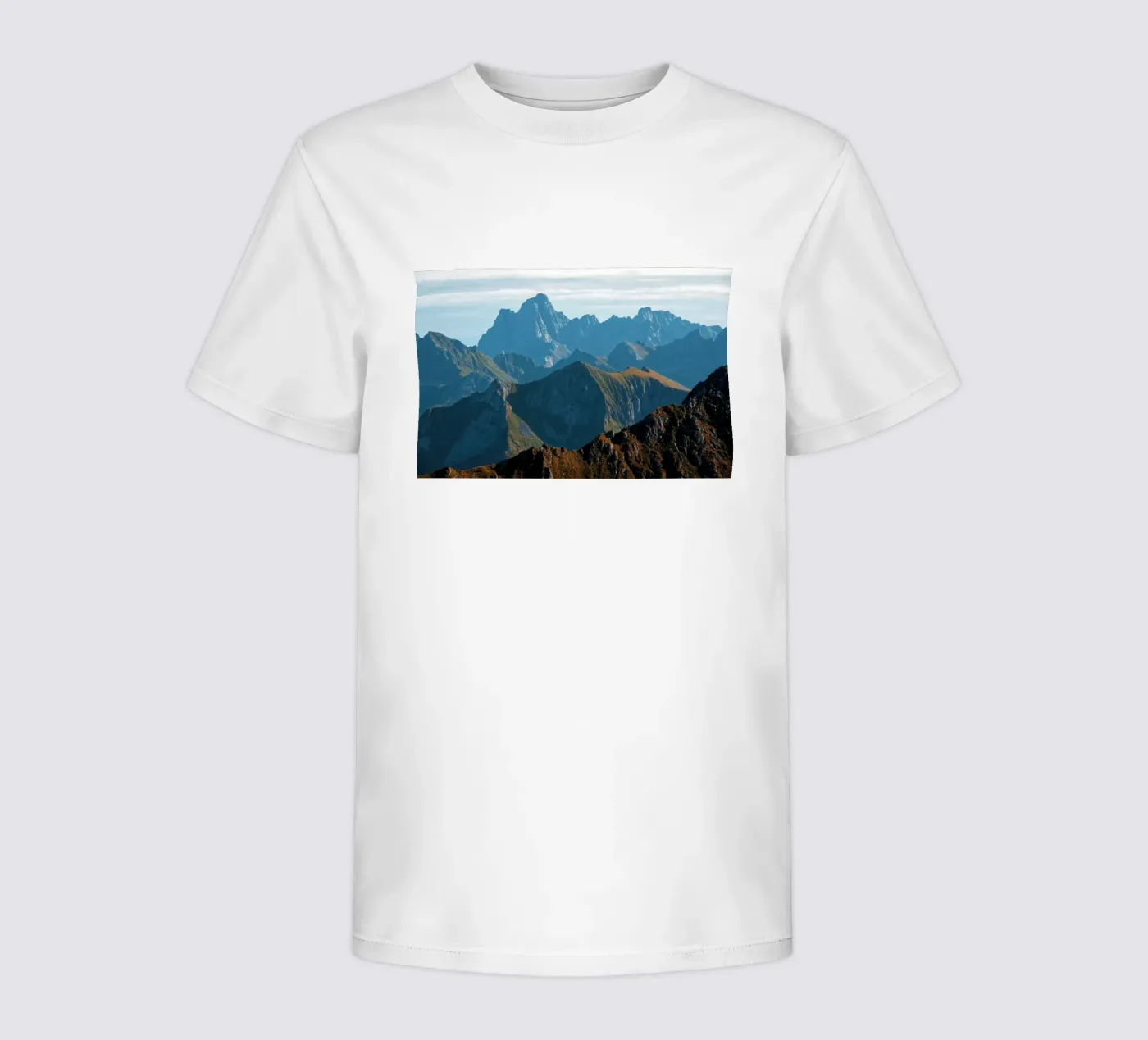 Mountain range kinder t-shirt van Fjöllart