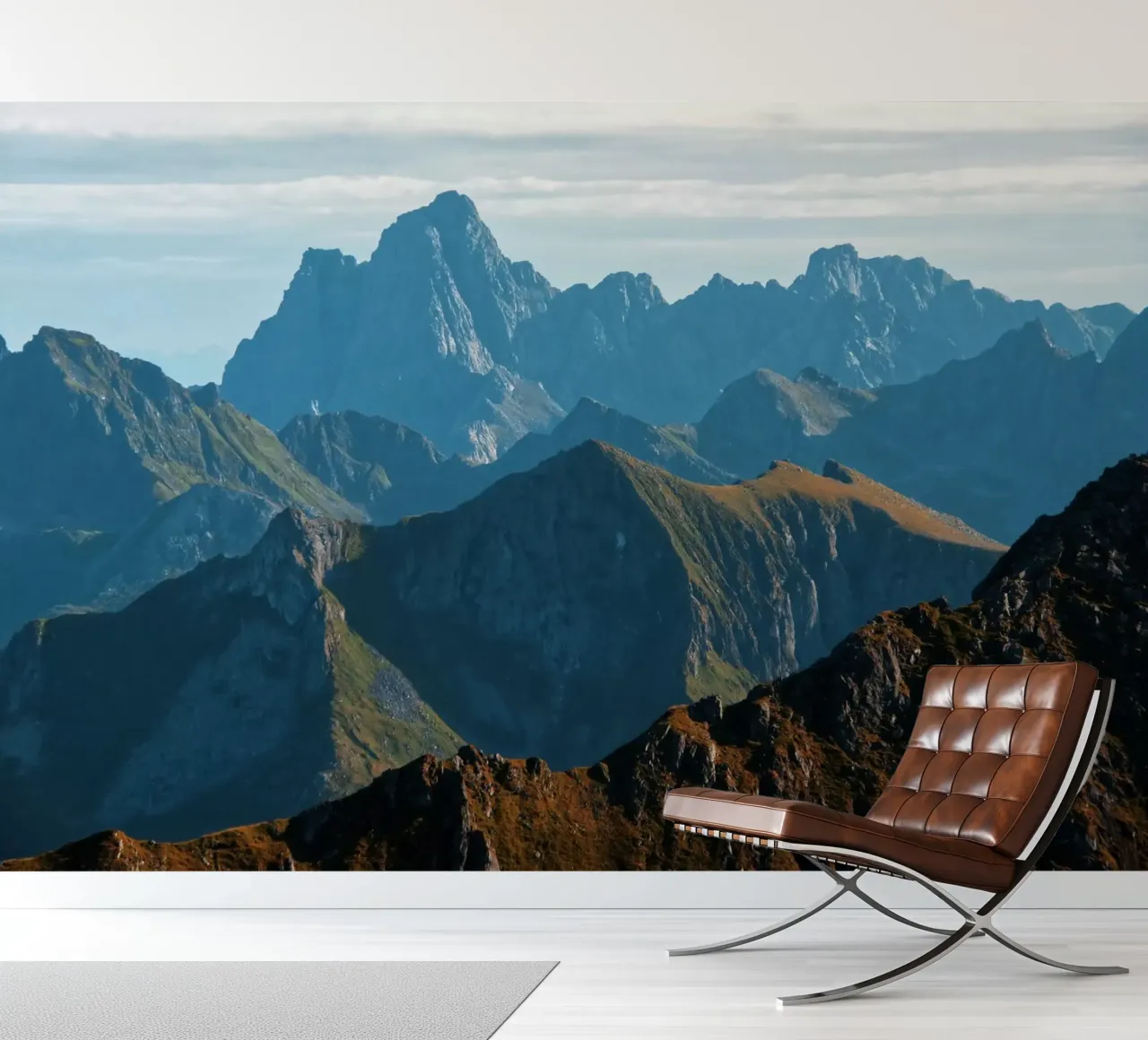 Mountain range fotobehang van Fjöllart