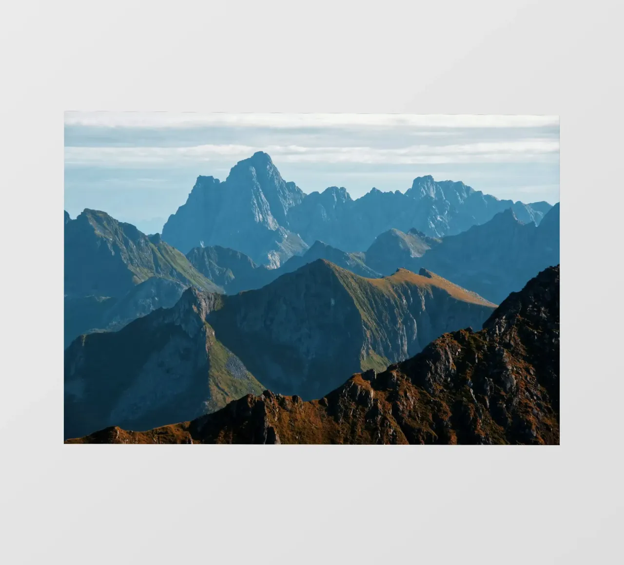 Mountain range fotobehang van Fjöllart