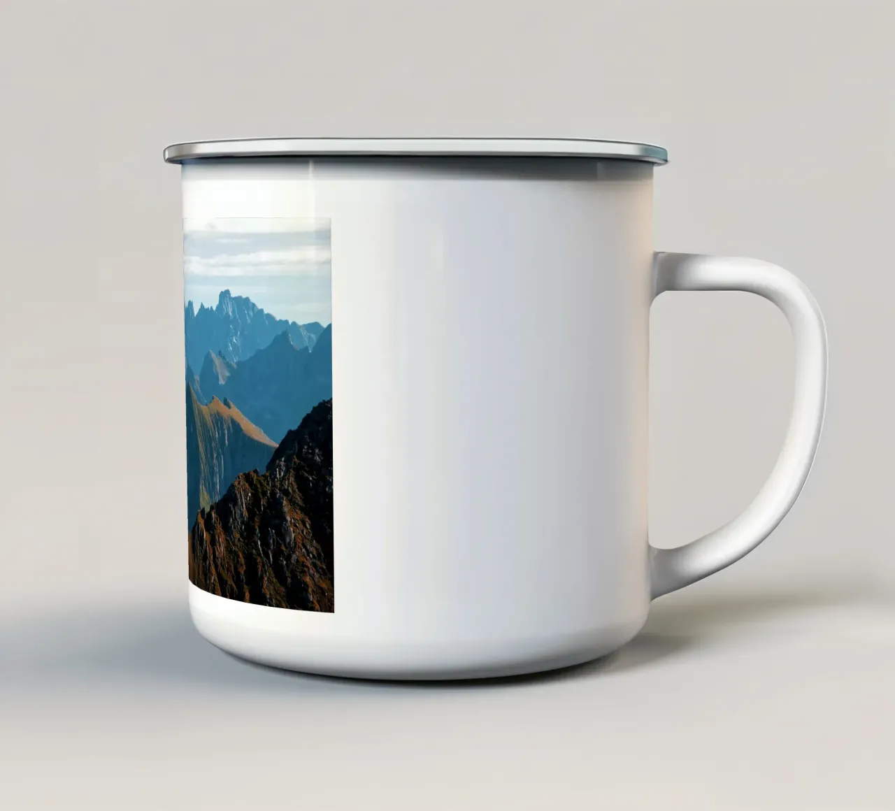 Mountain range tazza in smalto da Fjöllart
