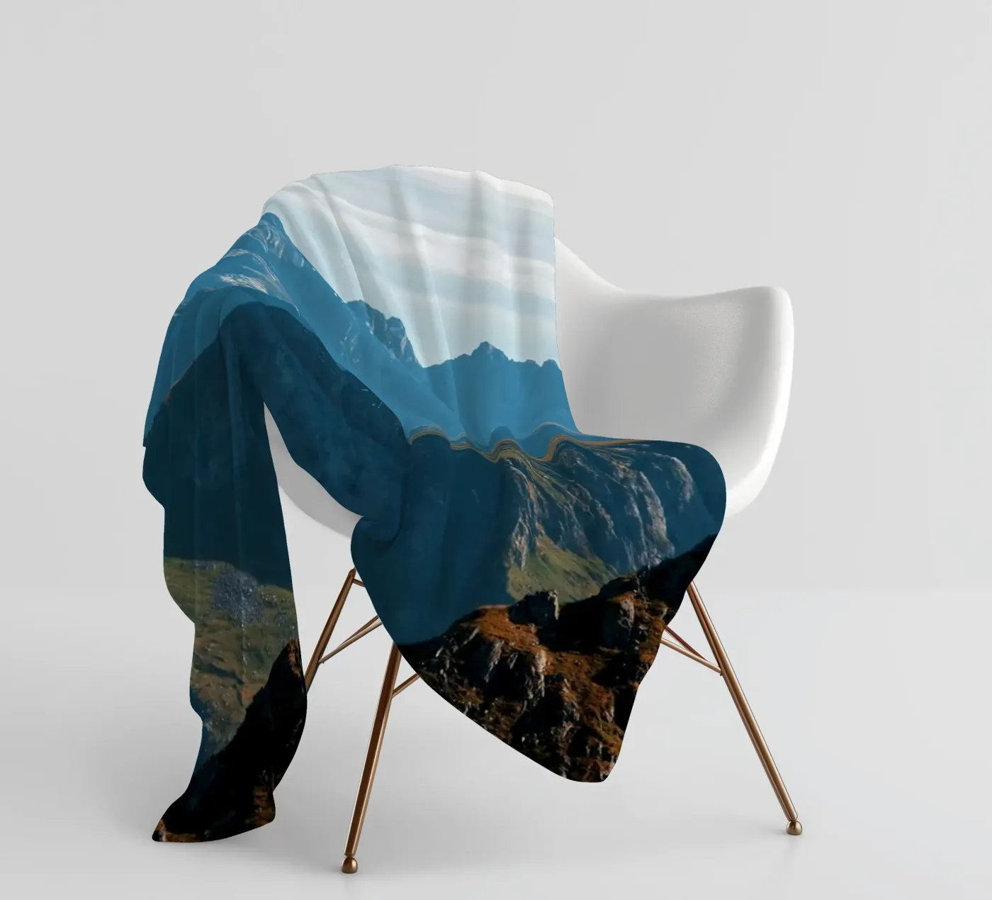 Mountain range Fleecedecke von Fjöllart