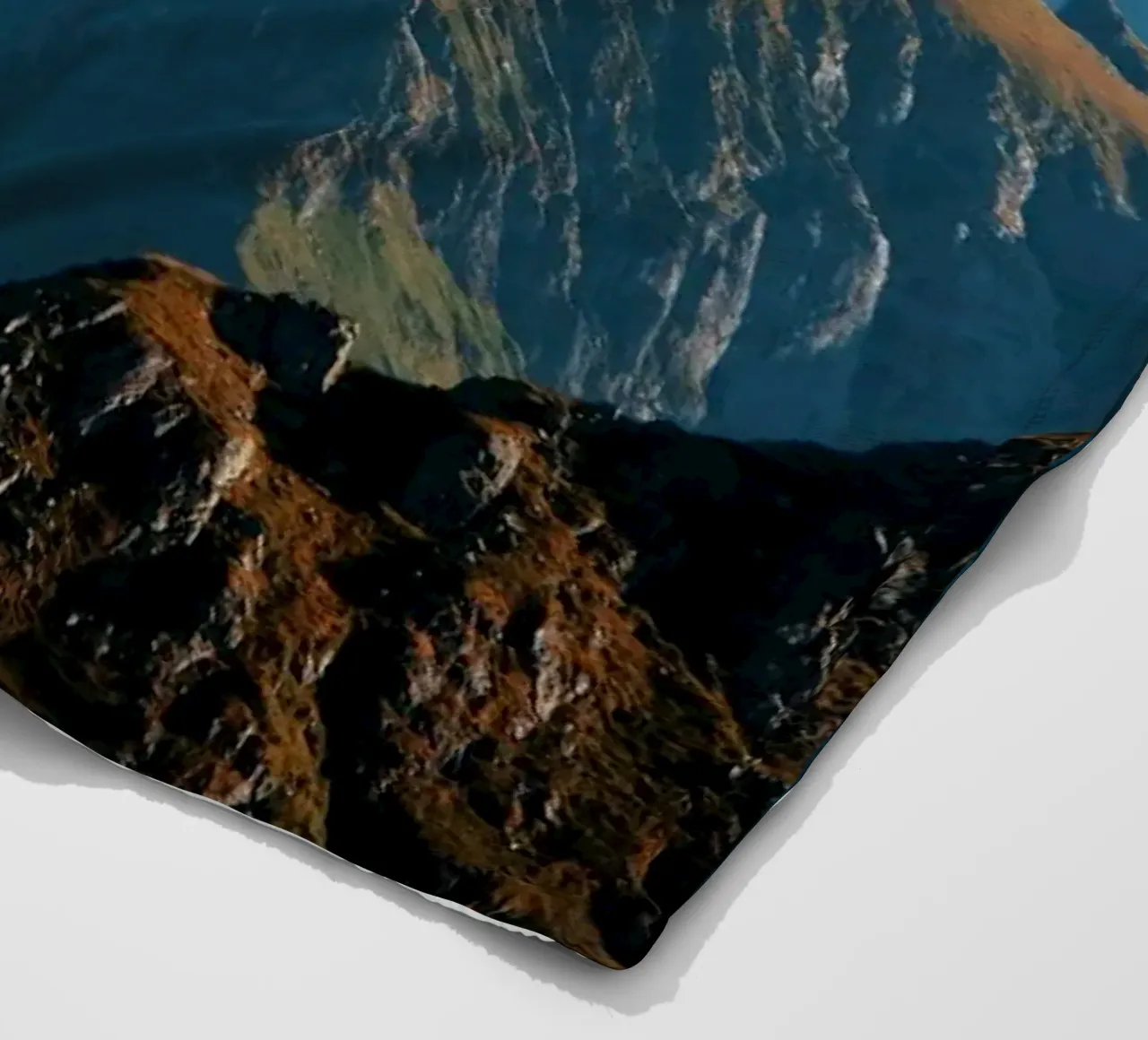 Mountain range fleece blanket by Fjöllart