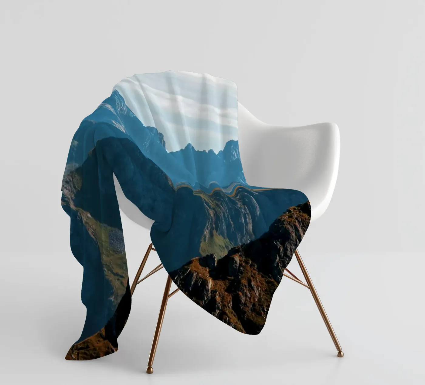 Mountain range Fleecedecke von Fjöllart