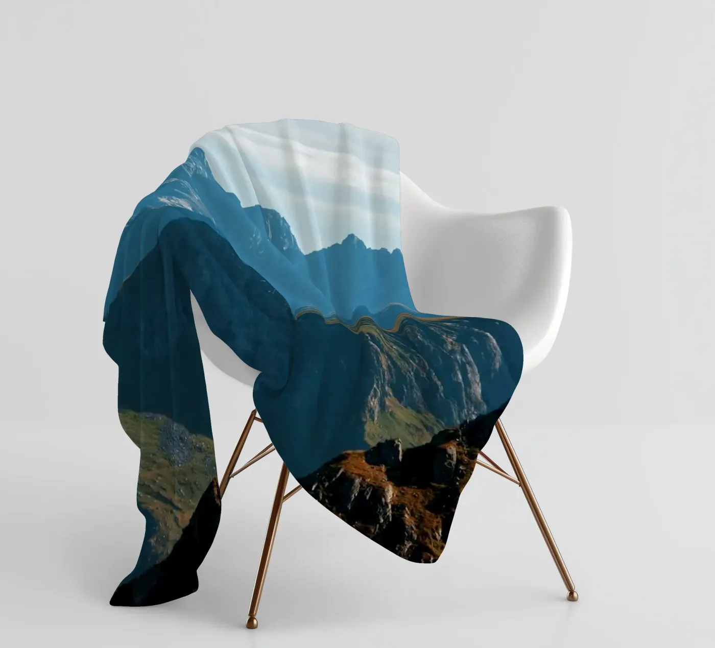 Mountain range Fleecedecke von Fjöllart