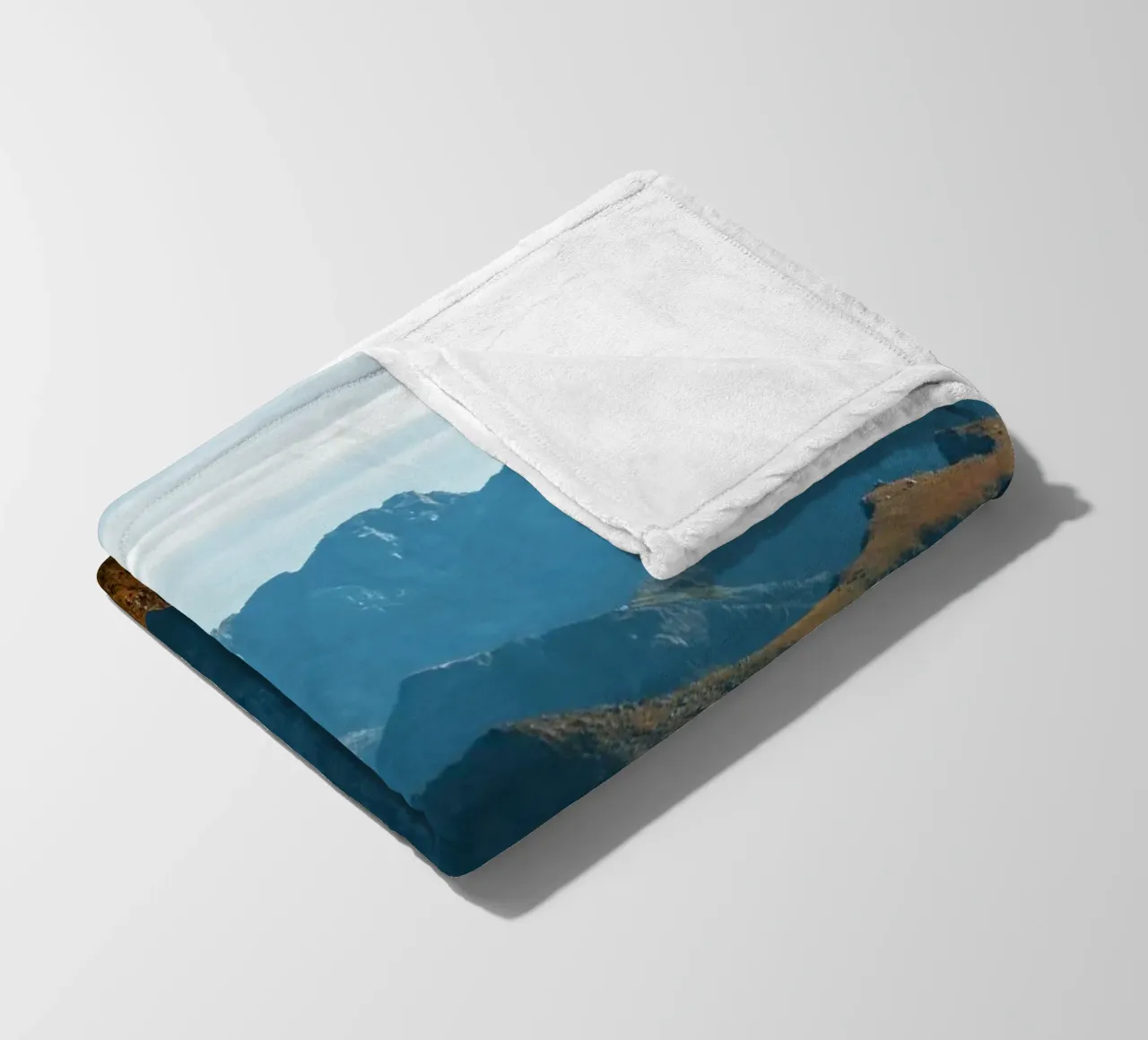 Mountain range fleece blanket by Fjöllart