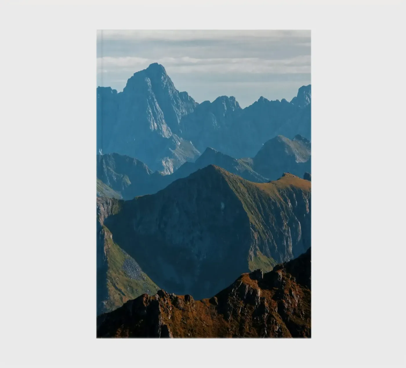 Mountain range notebook by Fjöllart