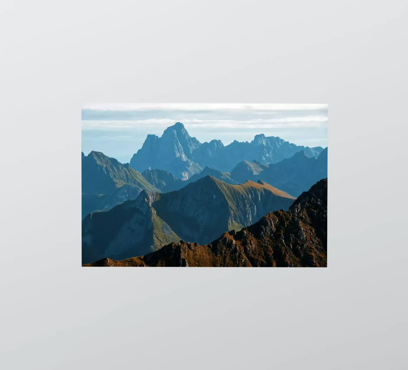 Mountain range sticker by Fjöllart