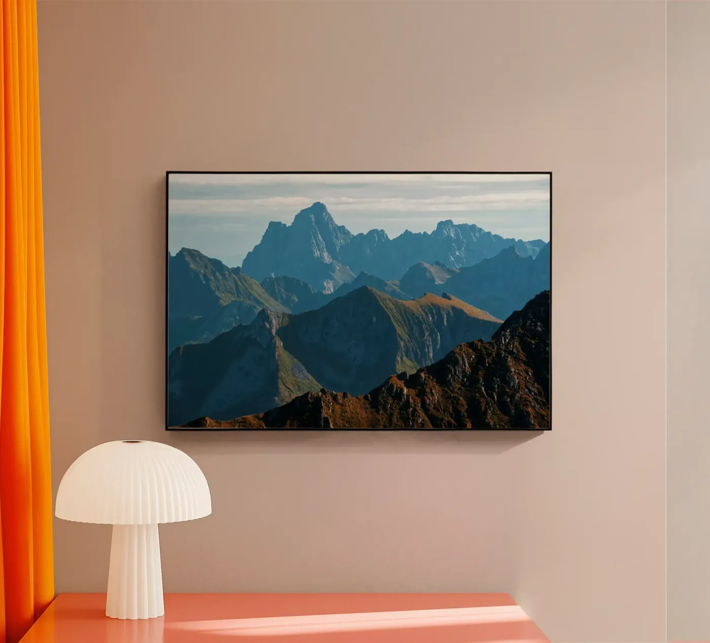 Mountain range Acryl-Glas von Fjöllart