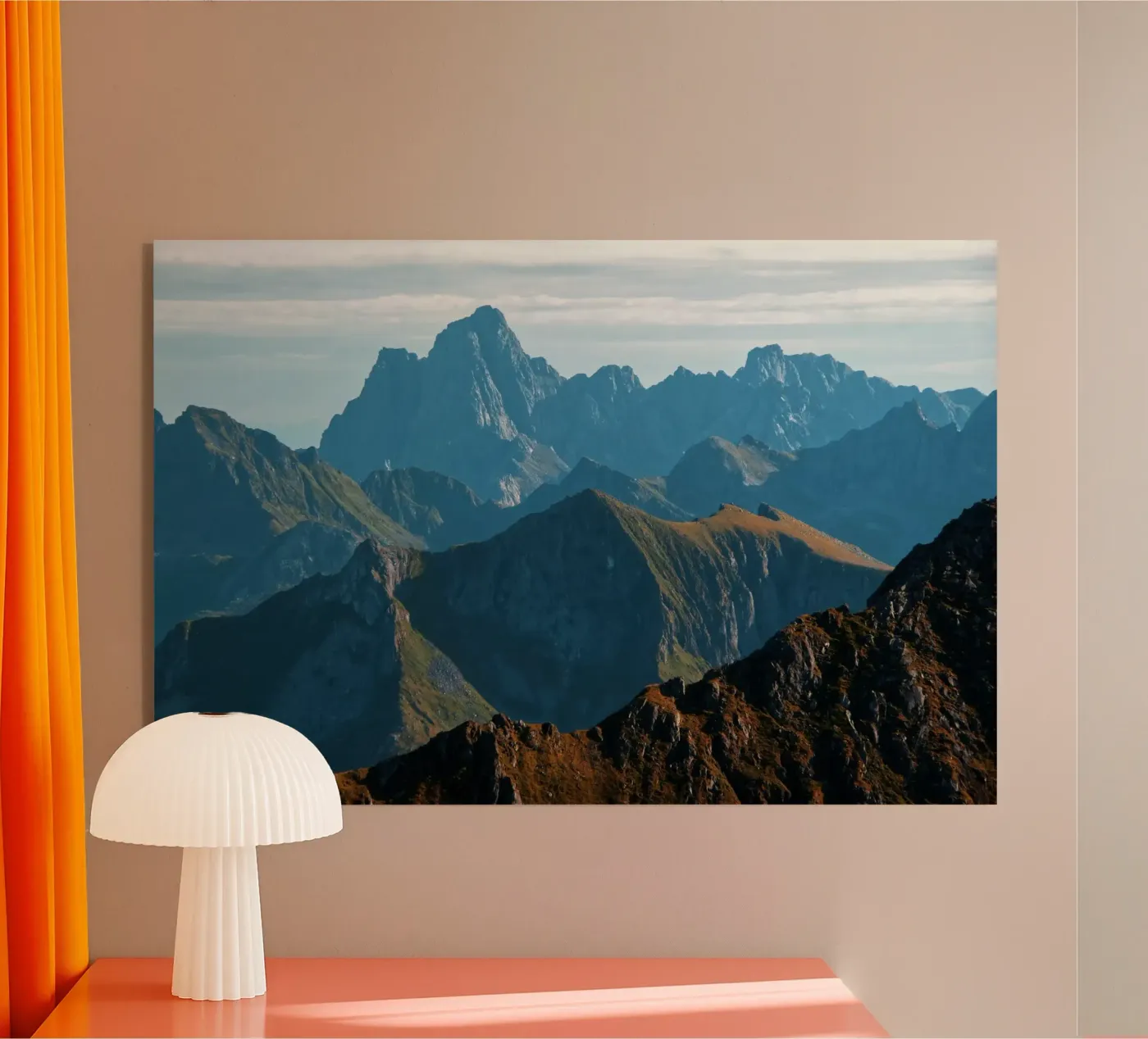 Mountain range Acryl-Glas von Fjöllart