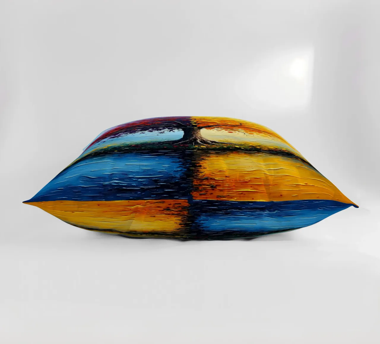 Tree, two-coloured_2 decorative cushion by Farb- und Blütenzauber by LK