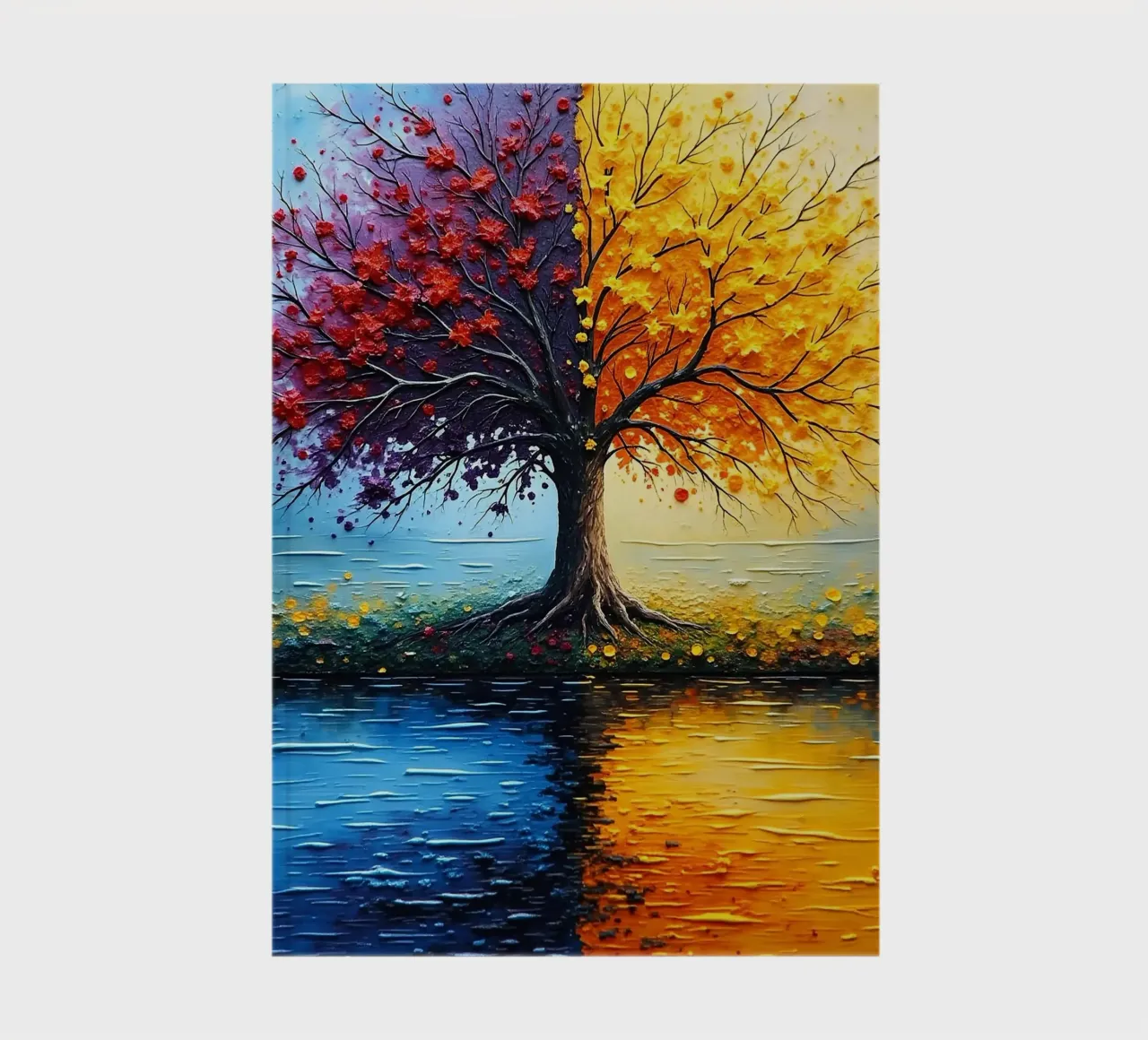 Tree, two-coloured_2 notebook by Farb- und Blütenzauber by LK