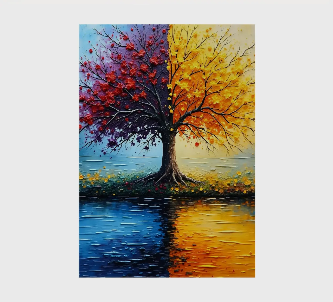 Tree, two-coloured_2 notebook by Farb- und Blütenzauber by LK