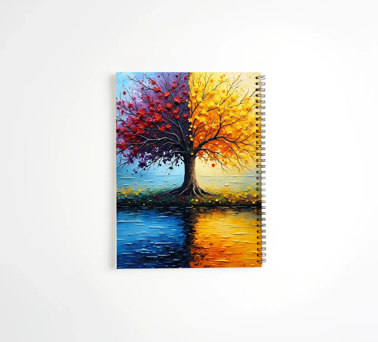 Tree, two-coloured_2 spiral notebook by Farb- und Blütenzauber by LK
