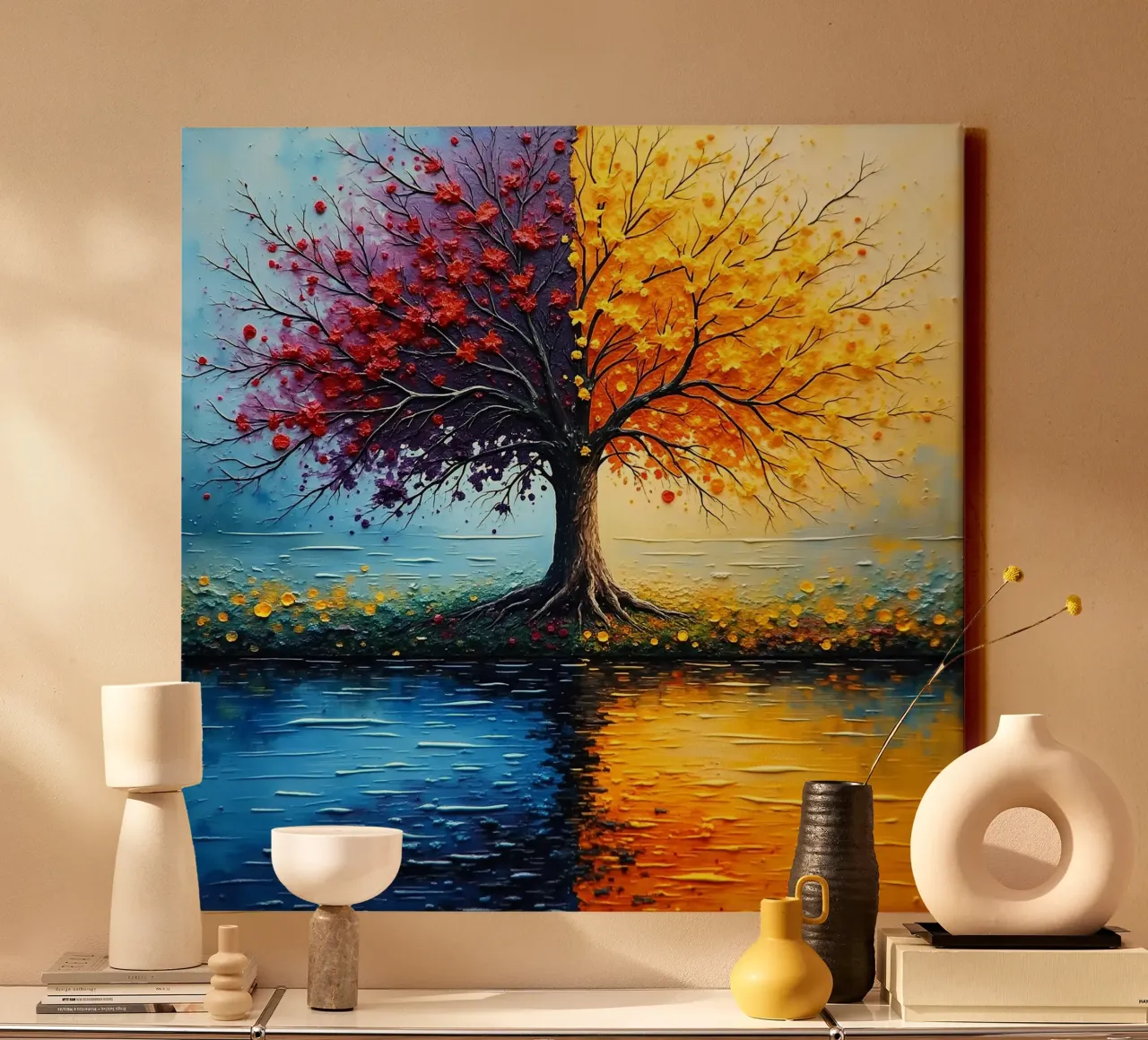 Albero, bicolore_2 tela da Farb- und Blütenzauber by LK