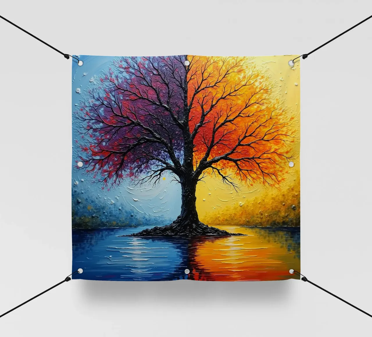 Albero, bicolore_3 telo in pvc da Farb- und Blütenzauber by LK