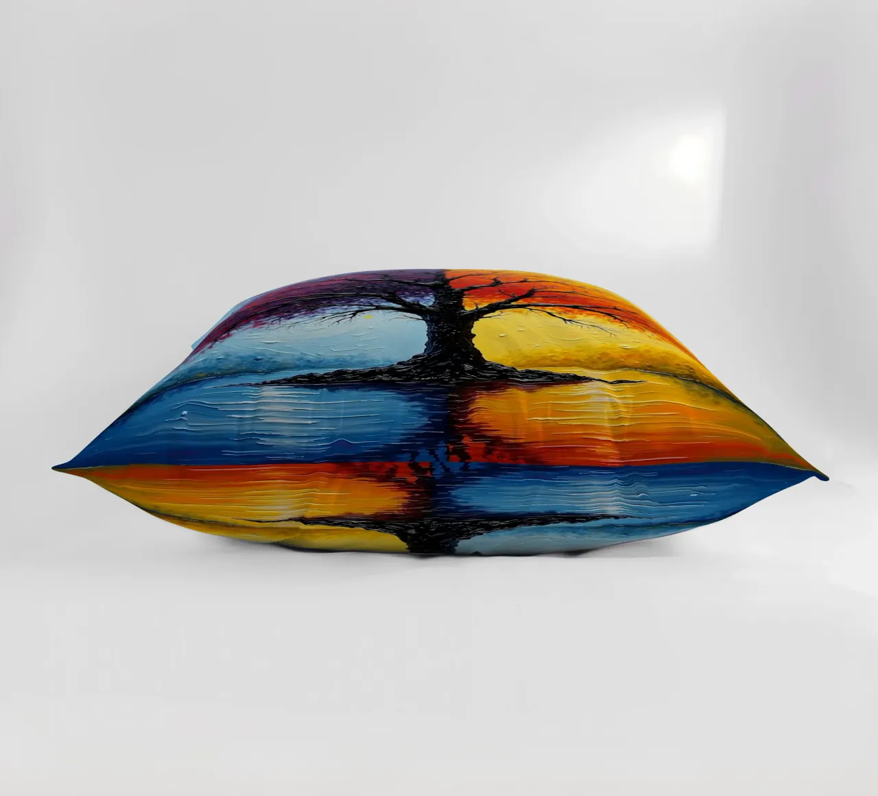 Tree, two-coloured_3 decorative cushion by Farb- und Blütenzauber by LK