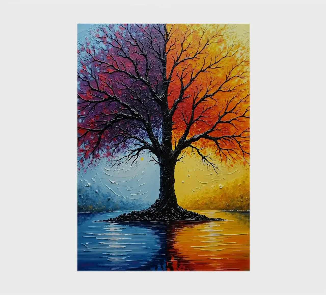 Tree, two-coloured_3 notebook by Farb- und Blütenzauber by LK