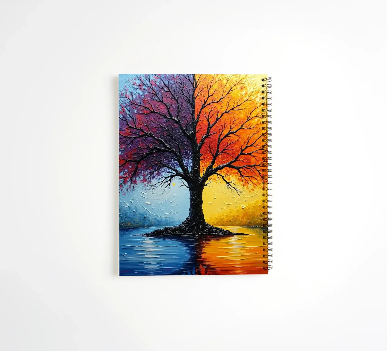 Tree, two-coloured_3 spiral notebook by Farb- und Blütenzauber by LK