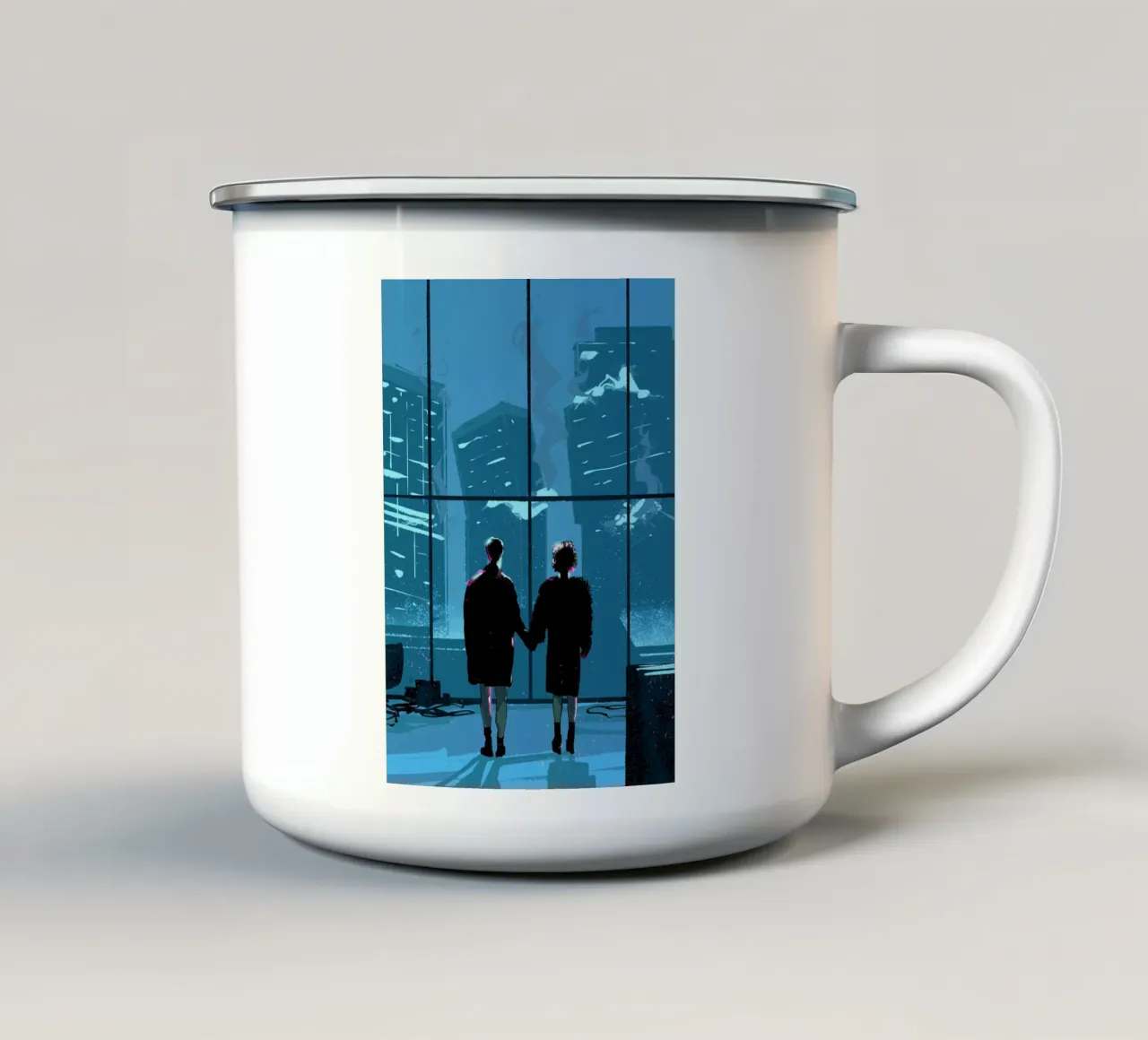 Fight Club Last Scene tazza in smalto da nabakumov