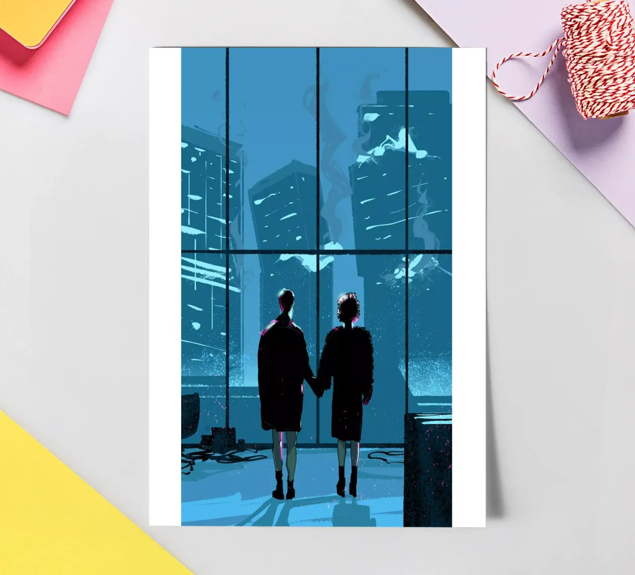 Fight Club Last Scene Stickerbogen von nabakumov