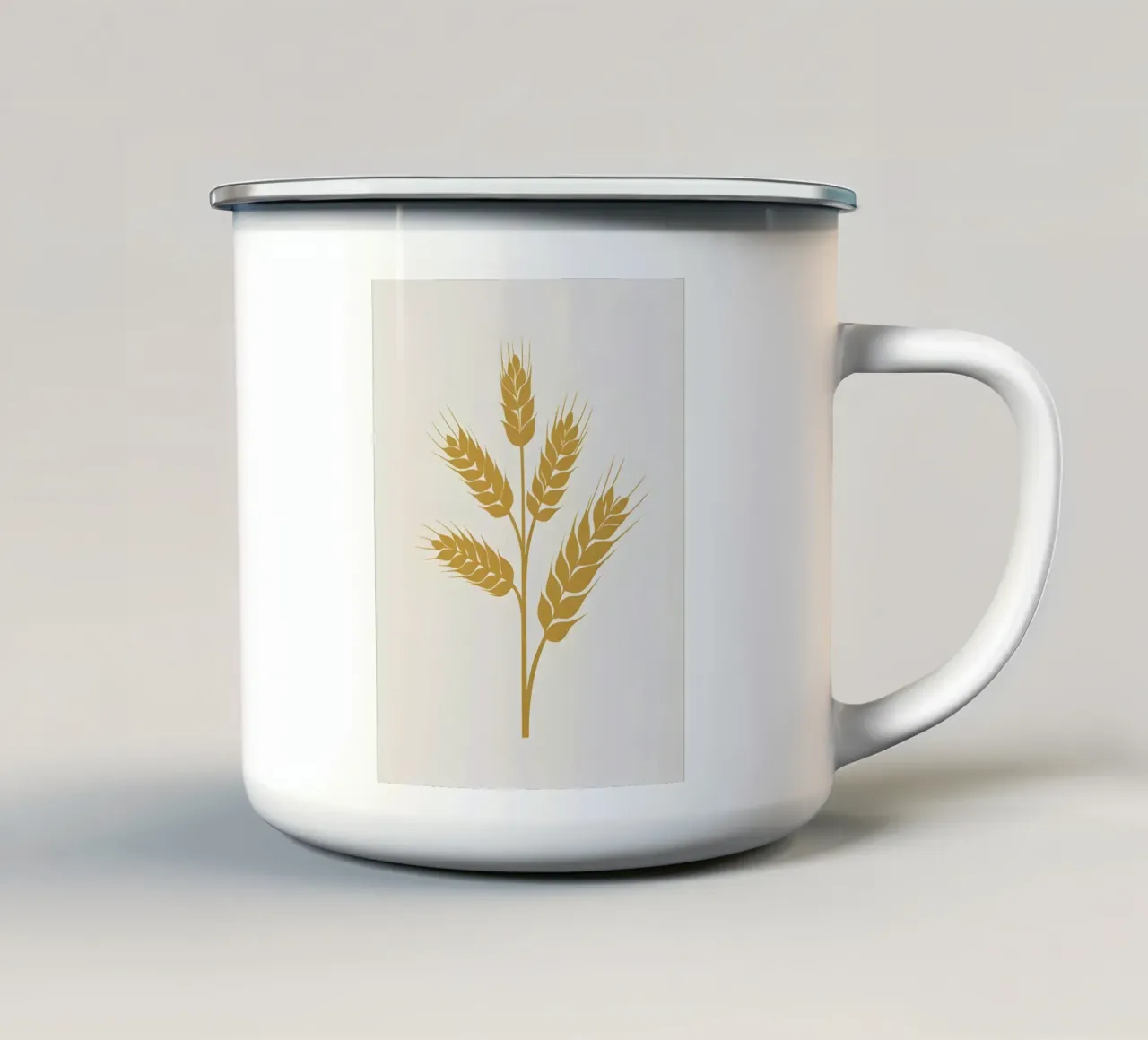 Gambo di grano tazza in smalto da Botanical Gallery