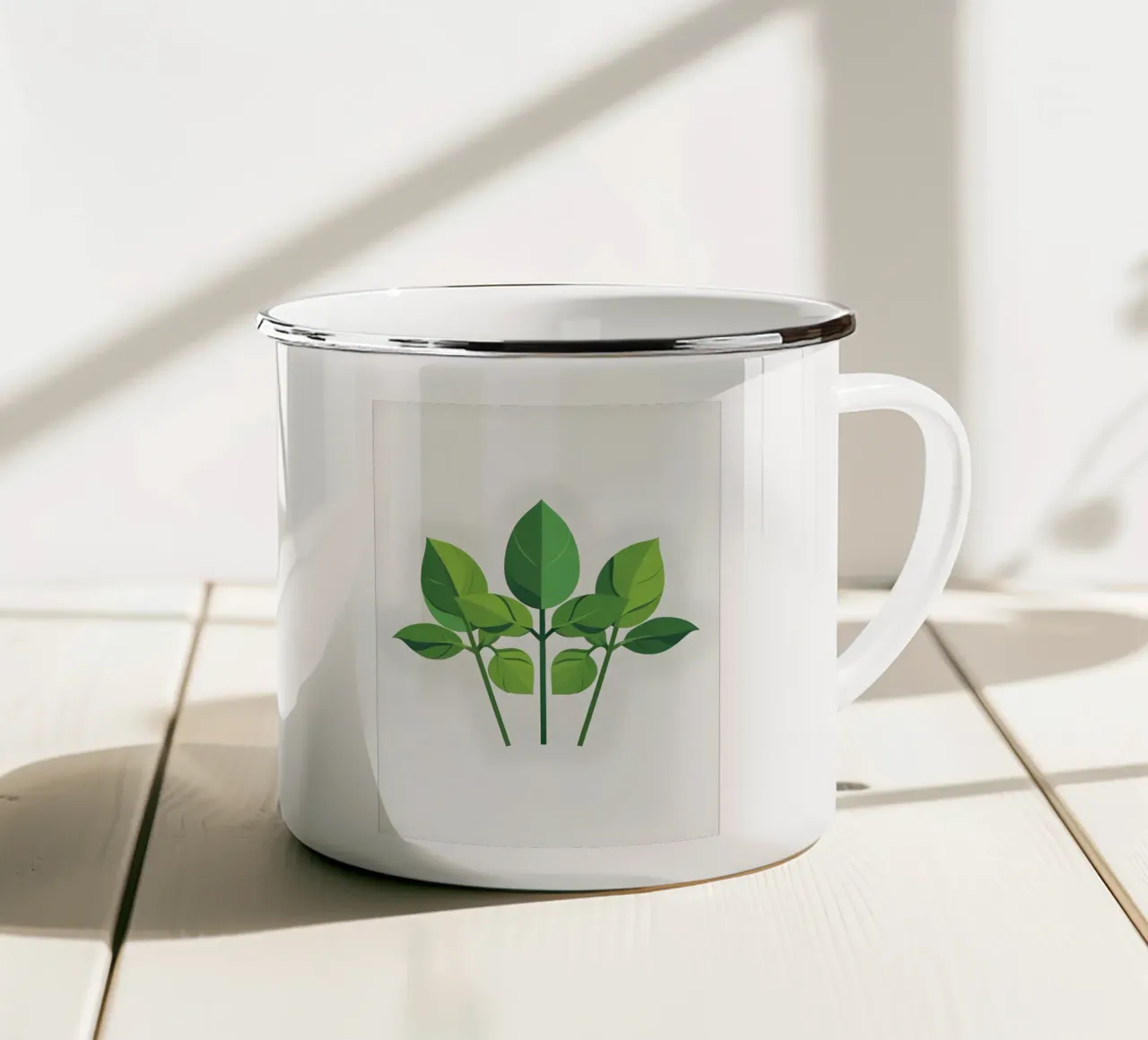 Ramo del timo tazza in smalto da Botanical Gallery