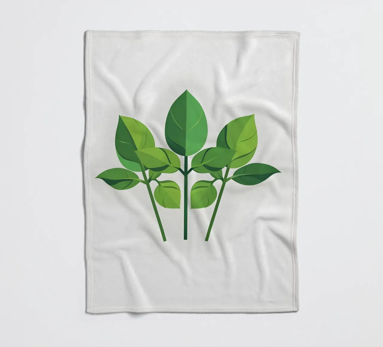 Thymianzweig Fleecedecke von Botanical Gallery