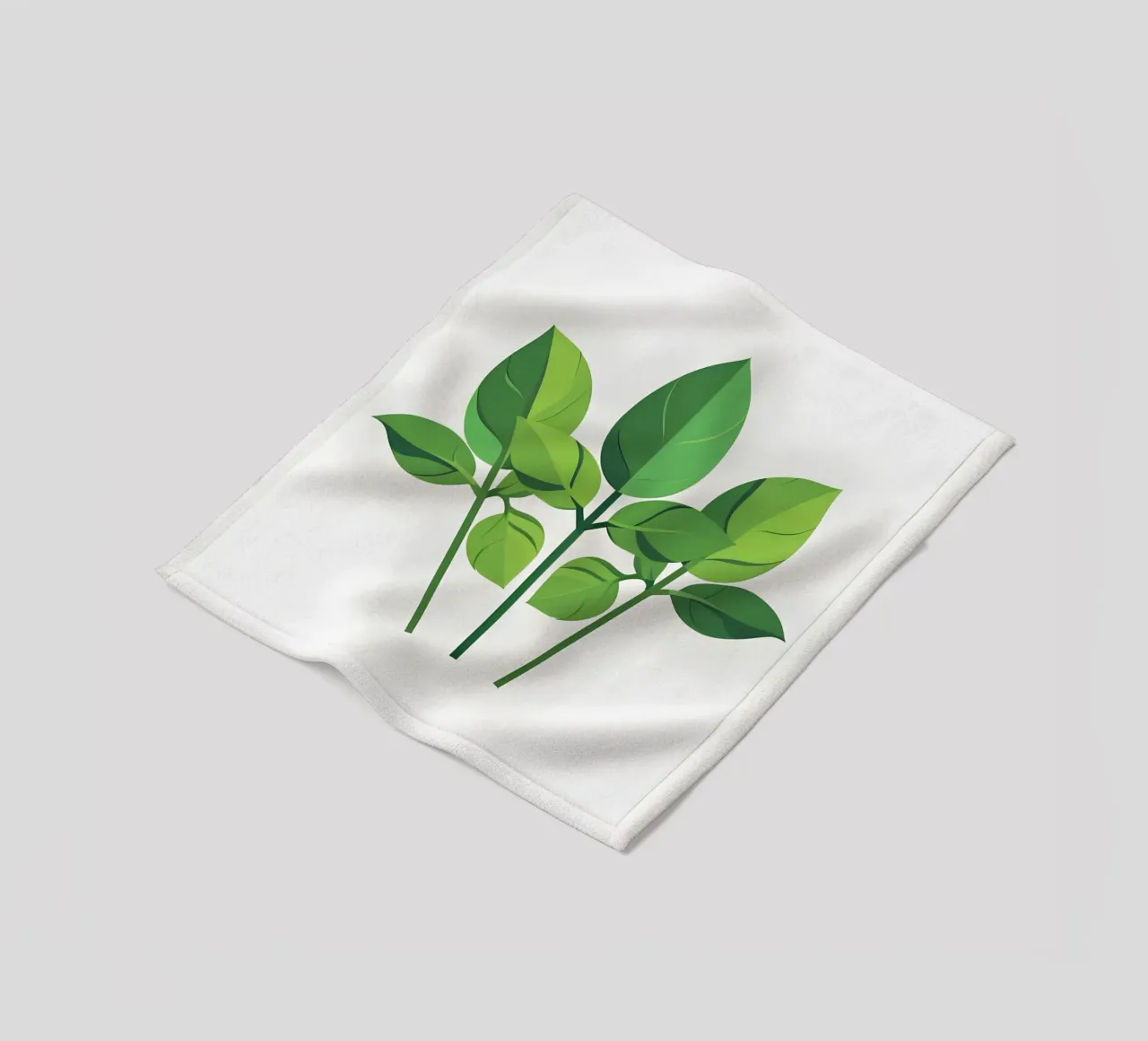 Thymianzweig Fleecedecke von Botanical Gallery