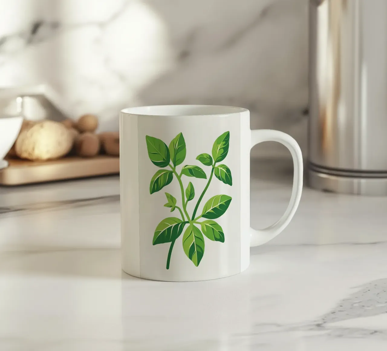Ramo del timo tazza in ceramica da Botanical Gallery