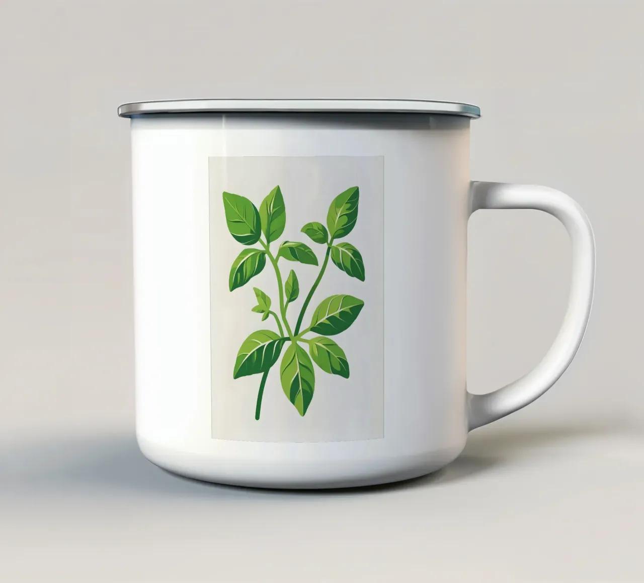 Ramo del timo tazza in smalto da Botanical Gallery