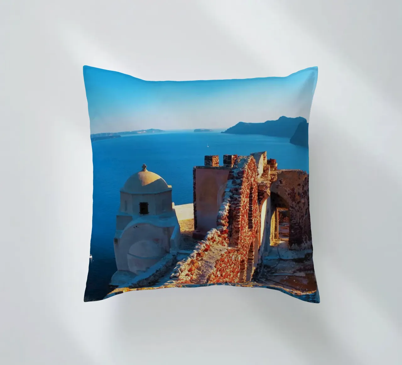 Ruin on Santorini cuscino da Fjöllart