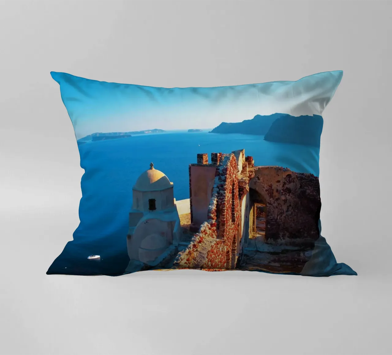 Ruin on Santorini cuscino da Fjöllart