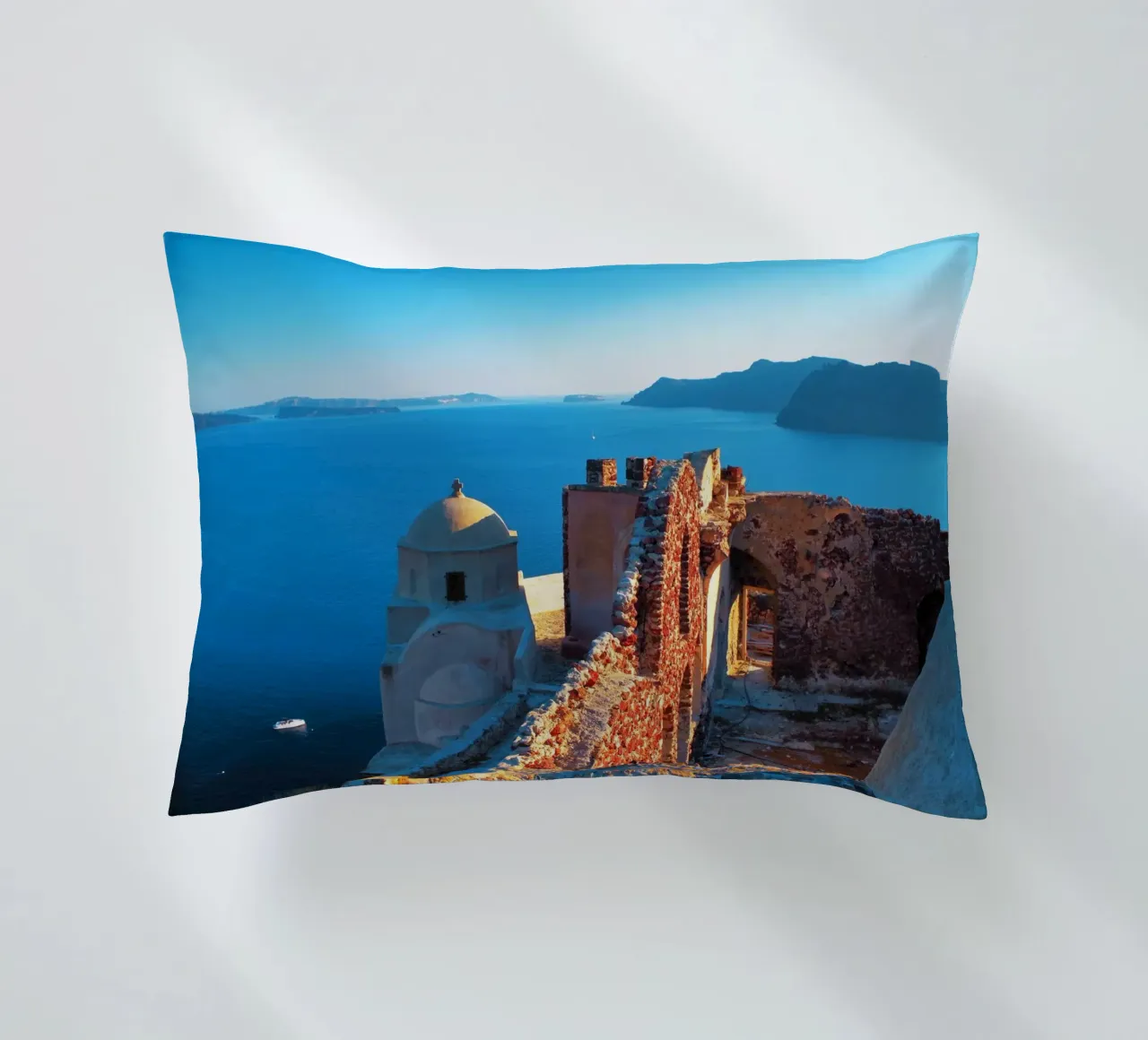 Ruin on Santorini cuscino da Fjöllart