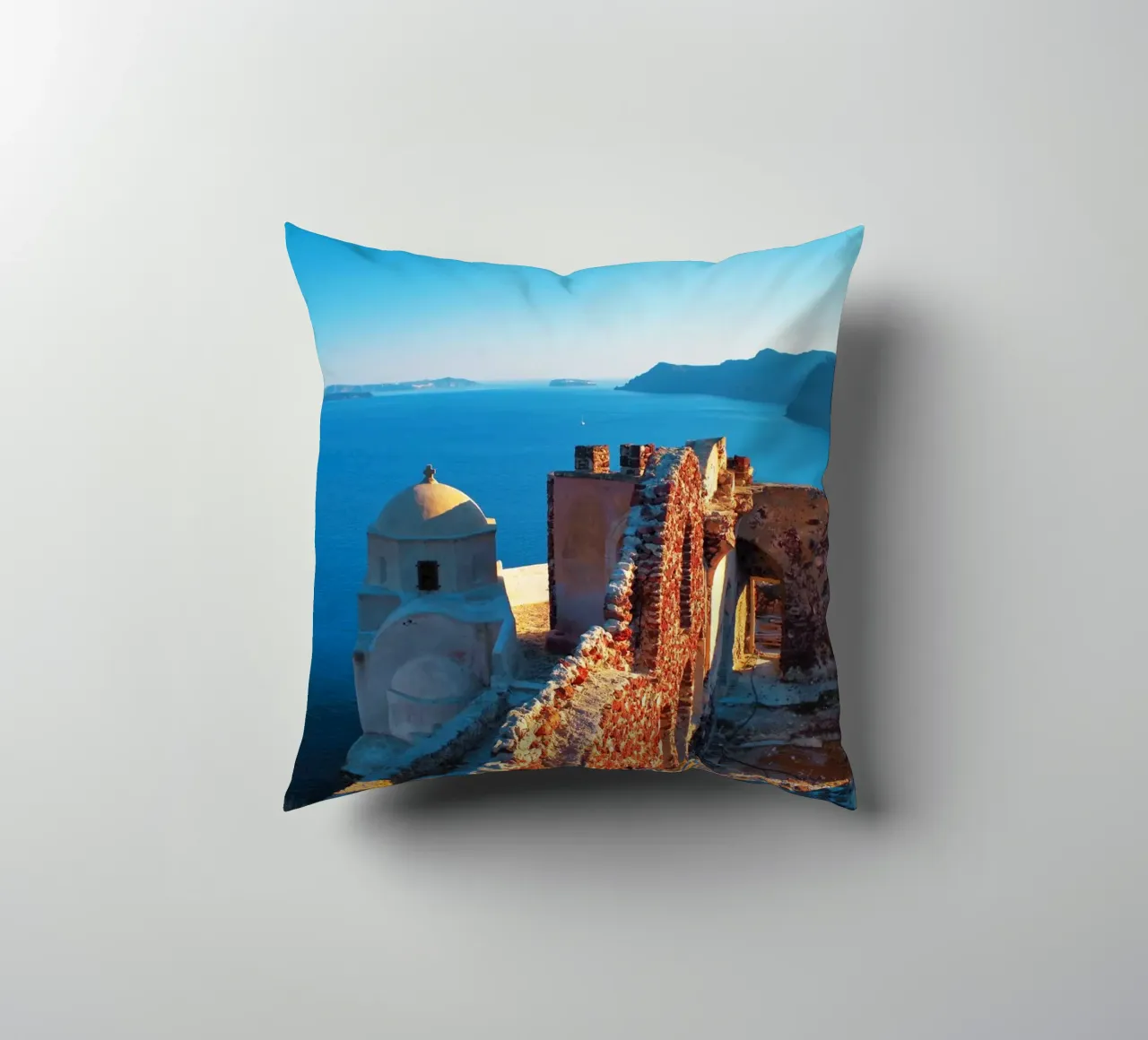 Ruin on Santorini cuscino da Fjöllart