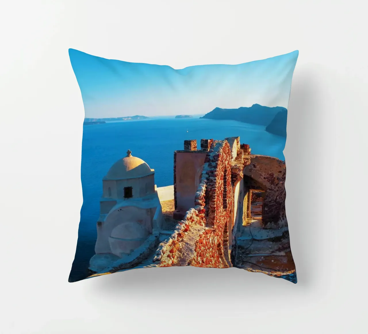 Ruin on Santorini cuscino da Fjöllart