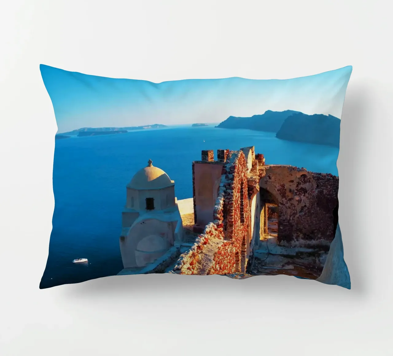 Ruin on Santorini cuscino da Fjöllart