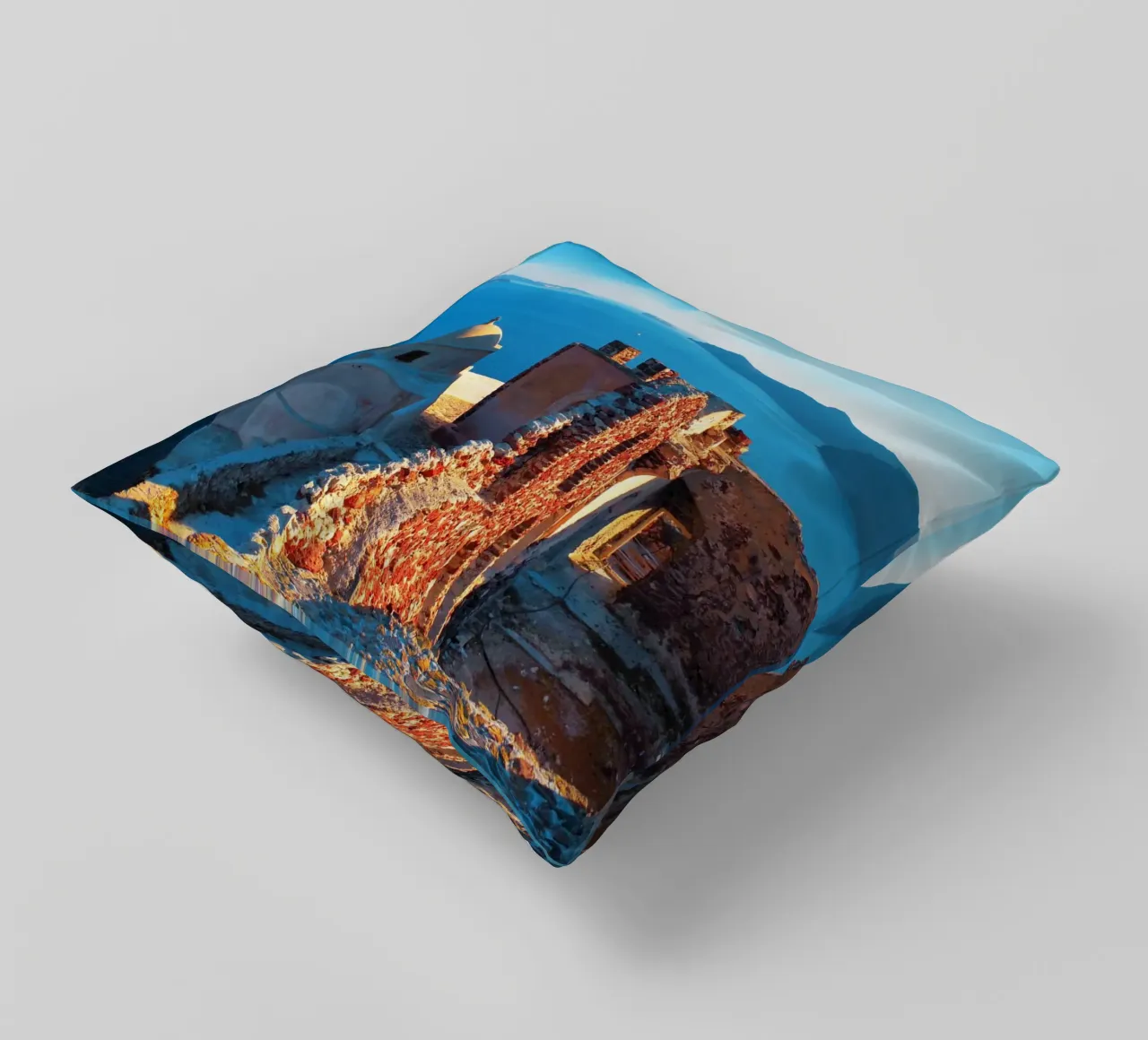 Ruin on Santorini cuscino da Fjöllart