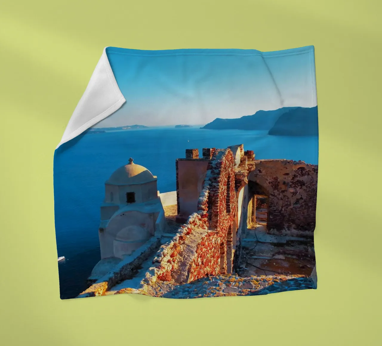 Ruin on Santorini coperta in pile da Fjöllart