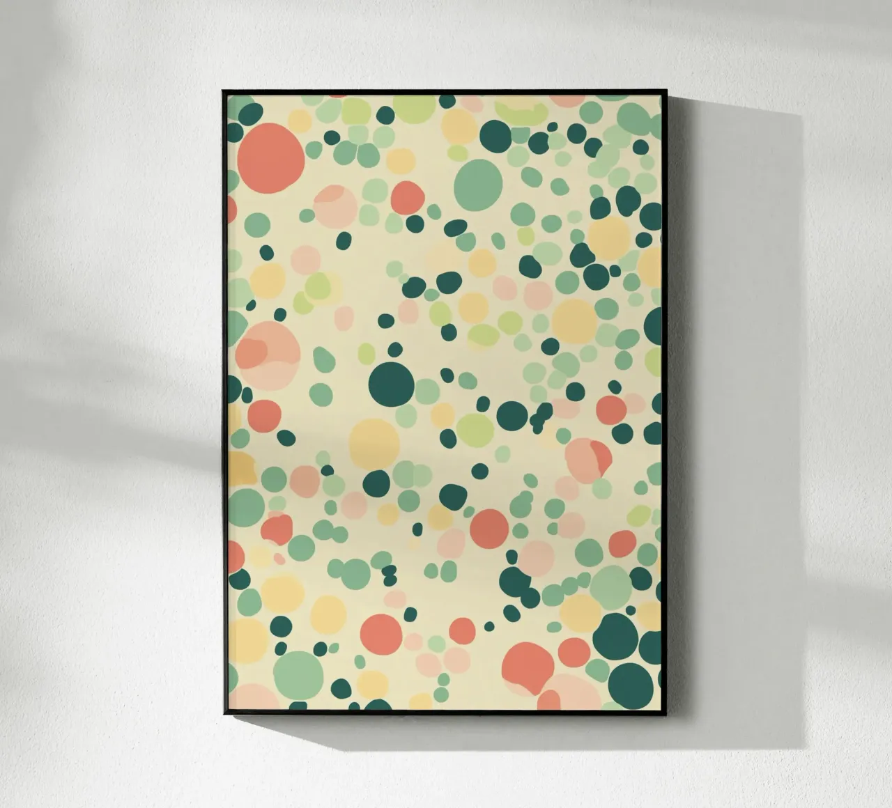 Confetti Dots Pattern Retro Abstract Art Print plexiglas de dawnthesea