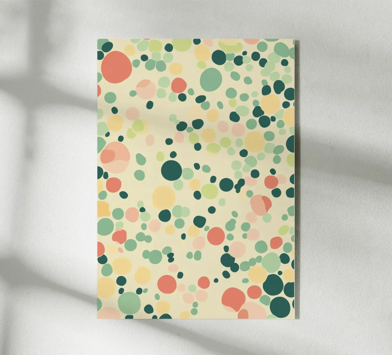 Confetti Dots Pattern Retro Abstract Art Print plexiglas de dawnthesea