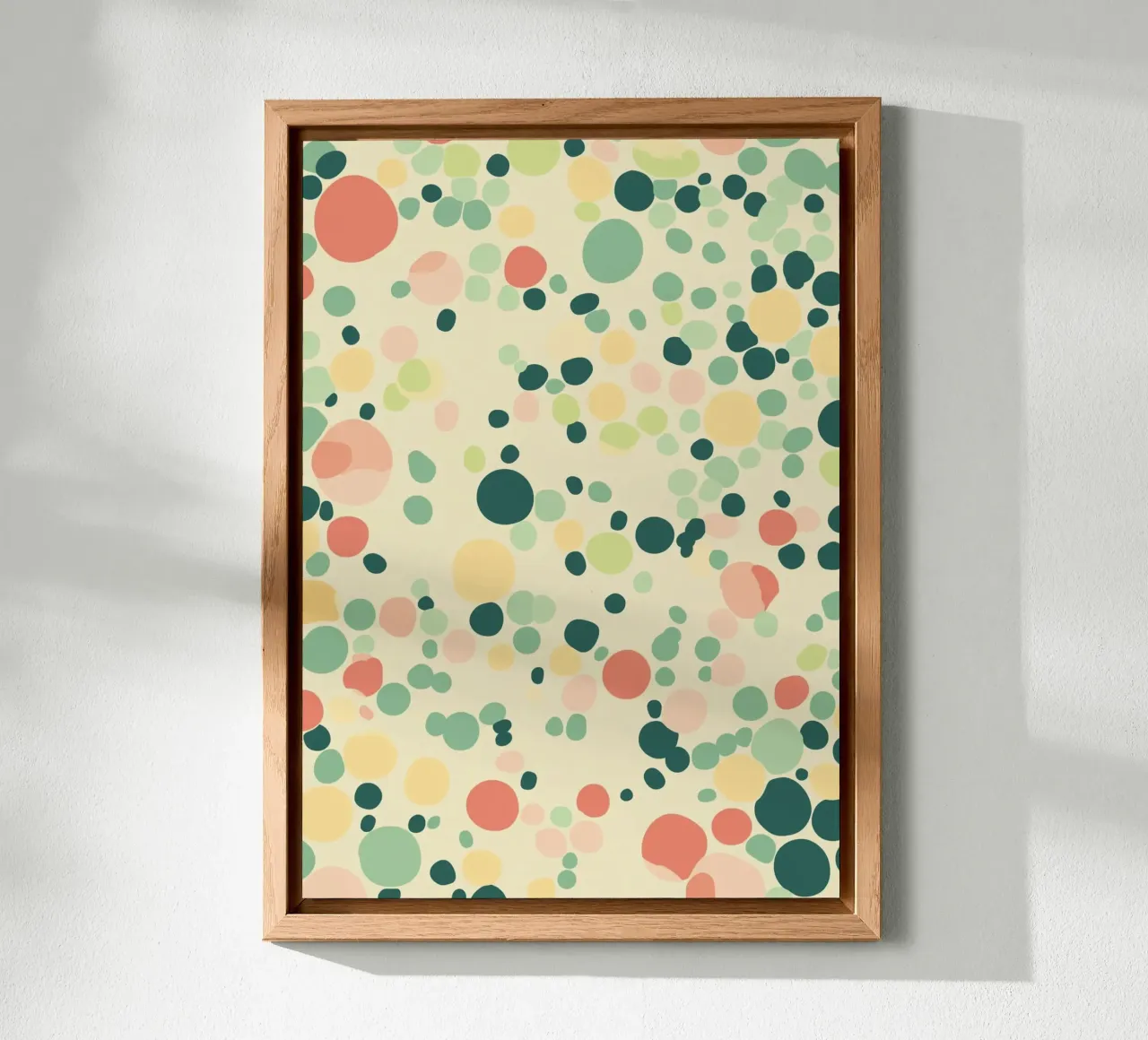 Confetti Dots Pattern Retro Abstract Art Print aluminio dibond de dawnthesea