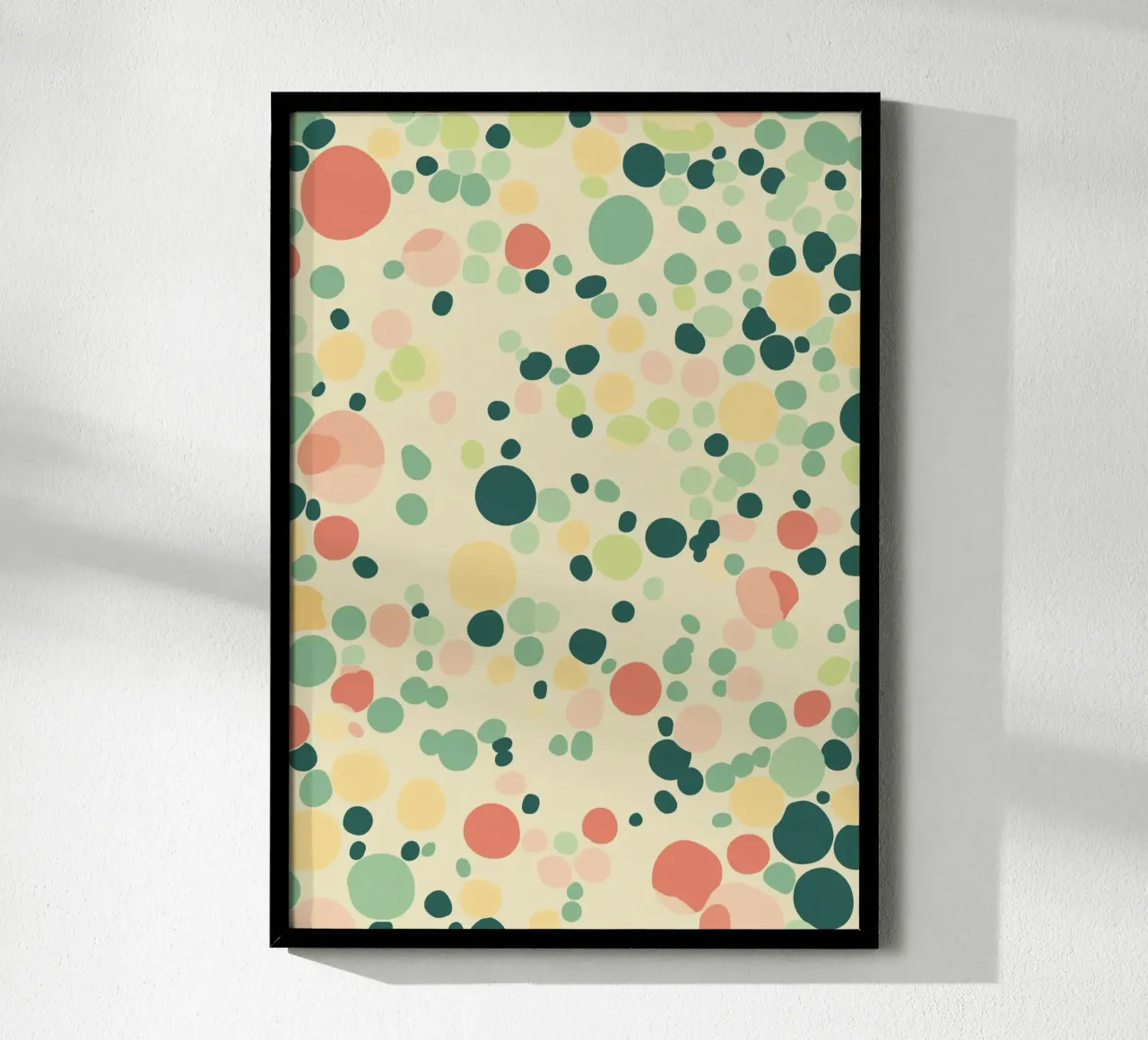 Confetti Dots Pattern Retro Abstract Art Print poster de dawnthesea