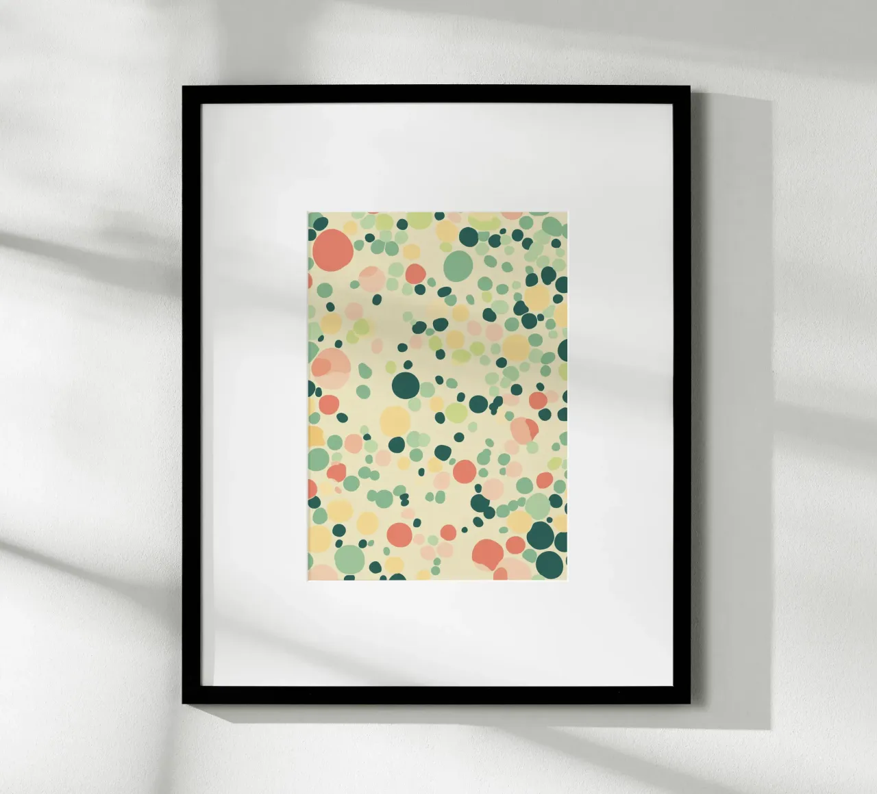 Confetti Dots Pattern Retro Abstract Art Print poster de dawnthesea
